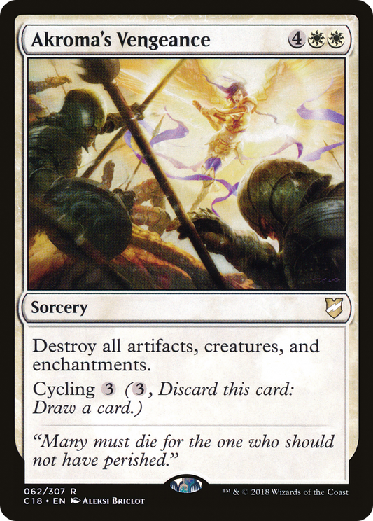 Akroma's Vengeance (C18-062) - Commander 2018 - Premium MTG Single from Wizards of the Coast - Just $0.11! Shop now at Game Crave Tournament Store