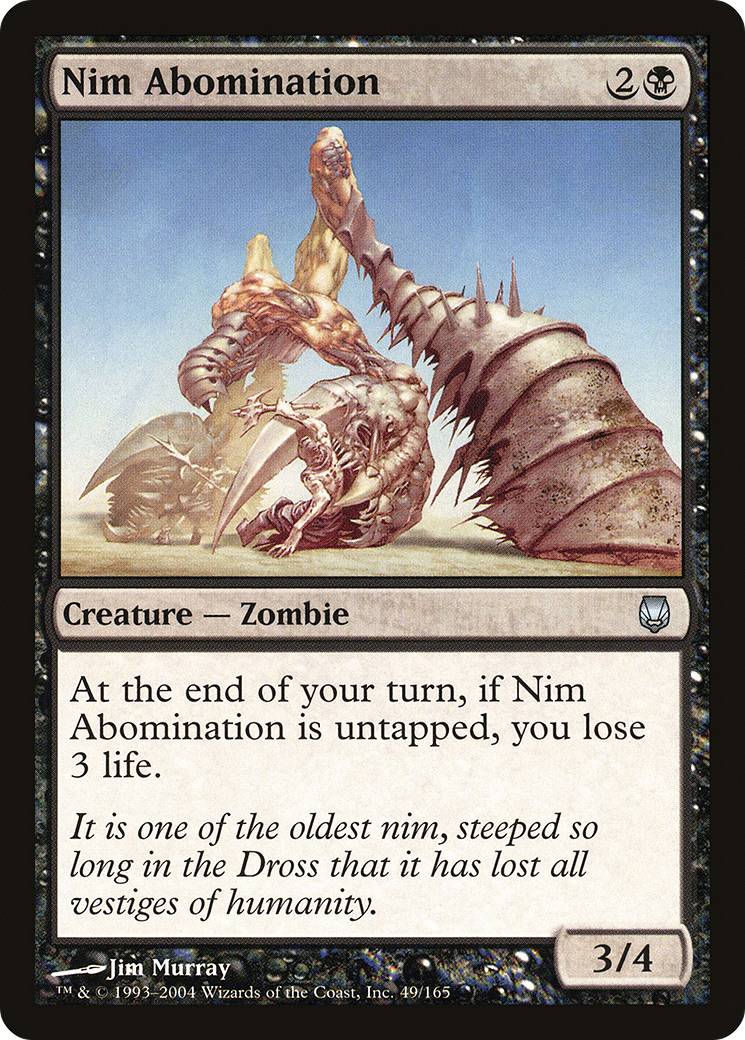 Nim Abomination (DST-049) - Darksteel Foil - Premium MTG Single from Wizards of the Coast - Just $0.08! Shop now at Game Crave Tournament Store