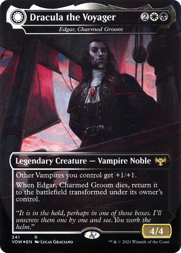 Edgar, Charmed Groom // Edgar Markov's Coffin (VOW-341) - Innistrad: Crimson Vow: (Double Faced Transform) (Borderless) - Premium MTG Single from Wizards of the Coast - Just $5.97! Shop now at Game Crave Tournament Store