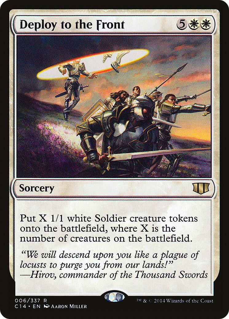 Deploy to the Front (C14-006) - Commander 2014 - Premium MTG Single from Wizards of the Coast - Just $0.13! Shop now at Game Crave Tournament Store