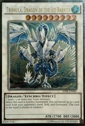 Trishula, Dragon of the Ice Barrier (AP08-EN001) - Astral Pack 8 Unlimited - Premium Yugioh Single from Konami - Just $89.68! Shop now at Game Crave Tournament Store