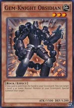 Gem-Knight Obsidian (AP08-EN020) - Astral Pack 8 Unlimited - Premium Yugioh Single from Konami - Just $0.58! Shop now at Game Crave Tournament Store