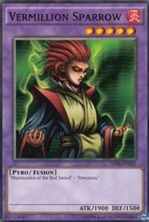 Vermillion Sparrow (AP08-EN021) - Astral Pack 8 Unlimited - Premium Yugioh Single from Konami - Just $5.59! Shop now at Game Crave Tournament Store