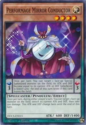 Performage Mirror Conductor (DOCS-EN015) - Dimension of Chaos Unlimited - Premium Yugioh Single from Konami - Just $0.25! Shop now at Game Crave Tournament Store