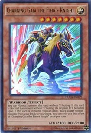 Charging Gaia the Fierce Knight (DOCS-EN019) - Dimension of Chaos 1st Edition - Premium Yugioh Single from Konami - Just $1.34! Shop now at Game Crave Tournament Store