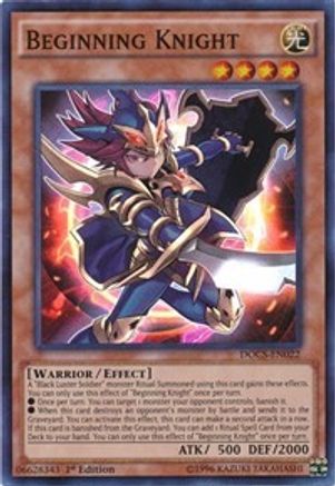 Beginning Knight (DOCS-EN022) - Dimension of Chaos 1st Edition - Premium Yugioh Single from Konami - Just $2.44! Shop now at Game Crave Tournament Store