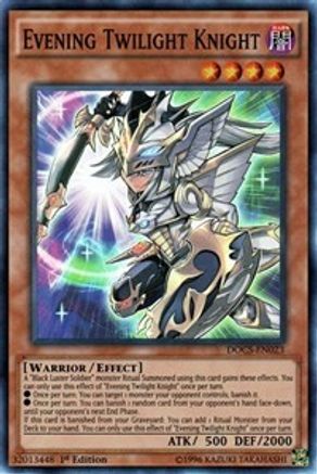 Evening Twilight Knight (DOCS-EN023) - Dimension of Chaos 1st Edition - Premium Yugioh Single from Konami - Just $4.40! Shop now at Game Crave Tournament Store