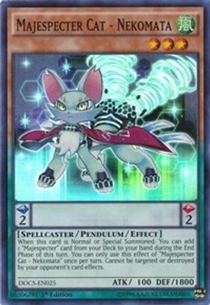 Majespecter Cat - Nekomata (DOCS-EN025) - Dimension of Chaos Unlimited - Premium Yugioh Single from Konami - Just $0.46! Shop now at Game Crave Tournament Store
