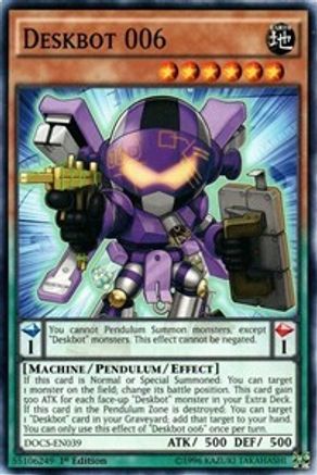 Deskbot 006 (DOCS-EN039) - Dimension of Chaos 1st Edition - Premium Yugioh Single from Konami - Just $0.26! Shop now at Game Crave Tournament Store