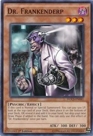 Dr. Frankenderp (DOCS-EN041) - Dimension of Chaos Unlimited - Premium Yugioh Single from Konami - Just $0.25! Shop now at Game Crave Tournament Store