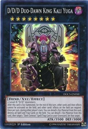 D/D/D Duo-Dawn King Kali Yuga (DOCS-EN050) - Dimension of Chaos 1st Edition - Premium Yugioh Single from Konami - Just $0.41! Shop now at Game Crave Tournament Store