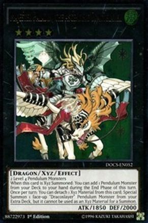 Majester Paladin, the Ascending Dracoslayer (UTR) (DOCS-EN052) - Dimension of Chaos 1st Edition - Premium Yugioh Single from Konami - Just $4.18! Shop now at Game Crave Tournament Store