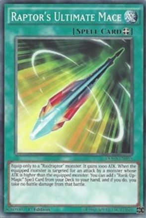 Raptor's Ultimate Mace (DOCS-EN055) - Dimension of Chaos 1st Edition - Premium Yugioh Single from Konami - Just $0.25! Shop now at Game Crave Tournament Store