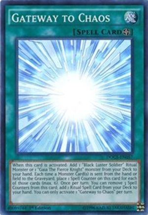 Gateway to Chaos (DOCS-EN057) - Dimension of Chaos 1st Edition - Premium Yugioh Single from Konami - Just $3.90! Shop now at Game Crave Tournament Store