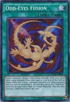 Odd-Eyes Fusion (DOCS-EN063) - Dimension of Chaos 1st Edition - Premium Yugioh Single from Konami - Just $1.01! Shop now at Game Crave Tournament Store
