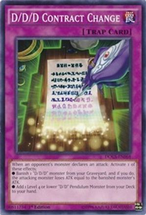 D/D/D Contract Change (DOCS-EN068) - Dimension of Chaos 1st Edition - Premium Yugioh Single from Konami - Just $0.25! Shop now at Game Crave Tournament Store