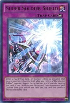 Super Soldier Shield (DOCS-EN071) - Dimension of Chaos Unlimited - Premium Yugioh Single from Konami - Just $0.38! Shop now at Game Crave Tournament Store