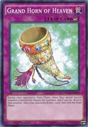 Grand Horn of Heaven (DOCS-EN079) - Dimension of Chaos Unlimited - Premium Yugioh Single from Konami - Just $0.25! Shop now at Game Crave Tournament Store
