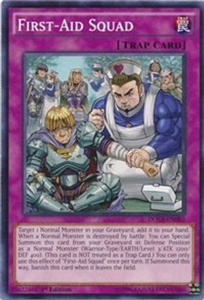 First-Aid Squad (DOCS-EN080) - Dimension of Chaos 1st Edition - Premium Yugioh Single from Konami - Just $0.25! Shop now at Game Crave Tournament Store