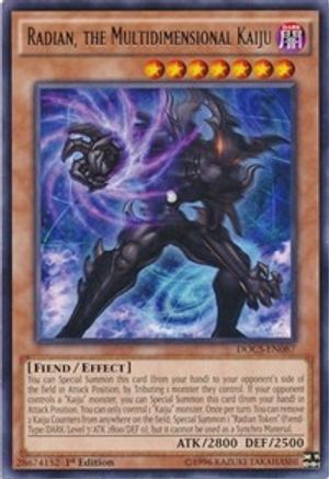 Radian, the Multidimensional Kaiju (DOCS-EN087) - Dimension of Chaos Unlimited - Premium Yugioh Single from Konami - Just $0.27! Shop now at Game Crave Tournament Store