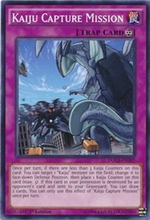 Kaiju Capture Mission (DOCS-EN089) - Dimension of Chaos 1st Edition - Premium Yugioh Single from Konami - Just $0.25! Shop now at Game Crave Tournament Store