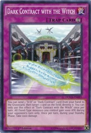 Dark Contract with the Witch (DOCS-EN095) - Dimension of Chaos Unlimited - Premium Yugioh Single from Konami - Just $0.25! Shop now at Game Crave Tournament Store