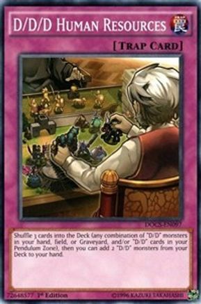 D/D/D Human Resources (DOCS-EN097) - Dimension of Chaos Unlimited - Premium Yugioh Single from Konami - Just $0.25! Shop now at Game Crave Tournament Store