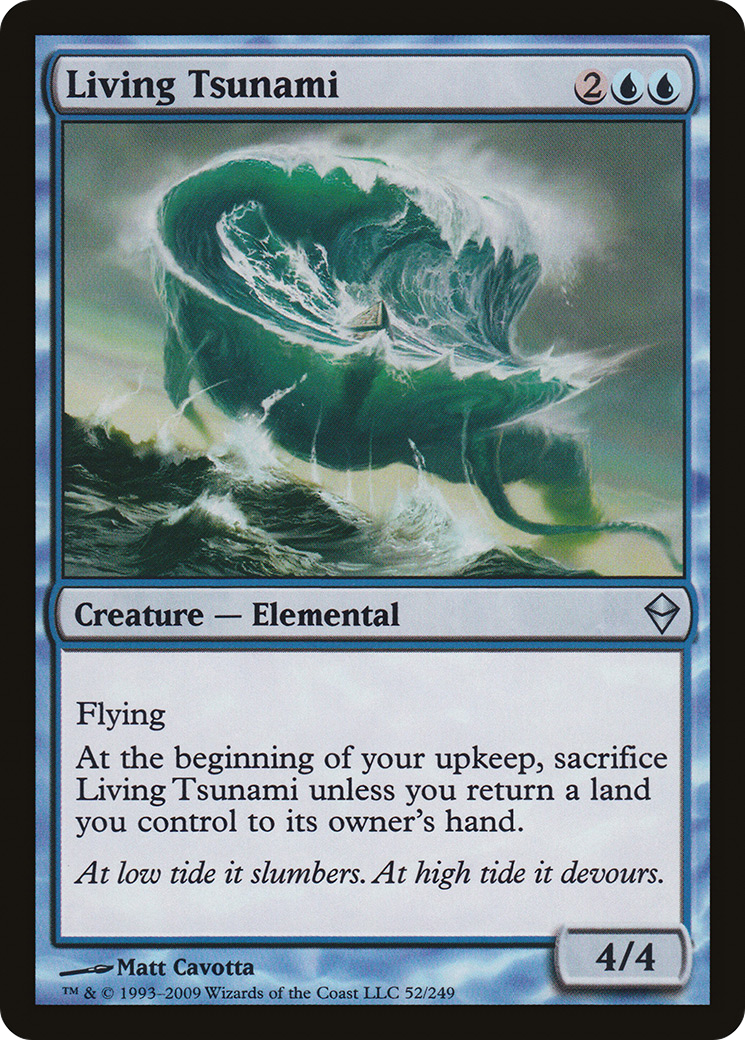 Living Tsunami (ZEN-052) - Zendikar - Premium MTG Single from Wizards of the Coast - Just $0.25! Shop now at Game Crave Tournament Store