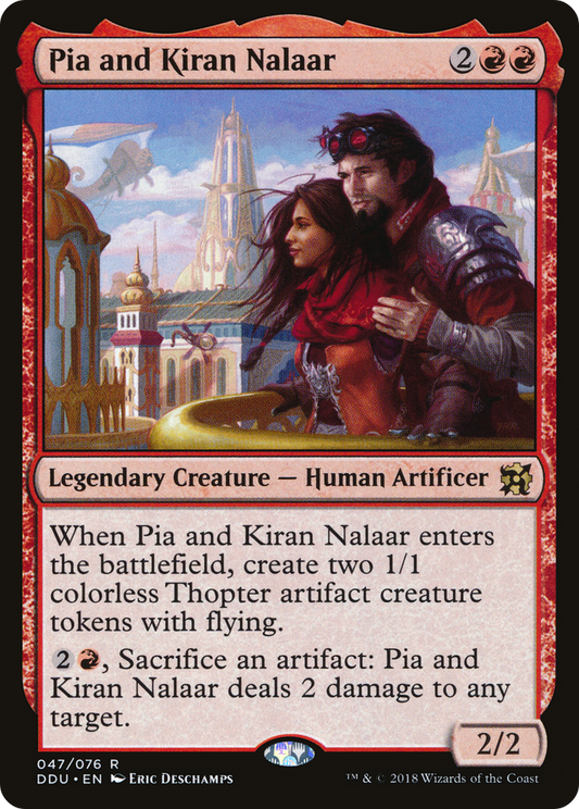 Pia and Kiran Nalaar (DDU-047) - Duel Decks: Elves vs. Inventors - Premium MTG Single from Wizards of the Coast - Just $0.25! Shop now at Game Crave Tournament Store