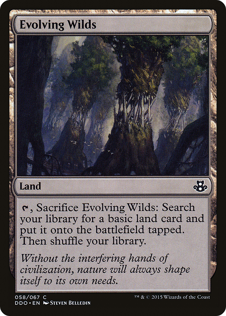 Evolving Wilds (DDO-058) - Duel Decks: Elspeth vs. Kiora - Premium MTG Single from Wizards of the Coast - Just $0.08! Shop now at Game Crave Tournament Store