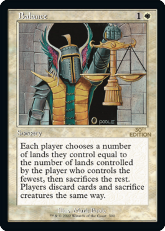Balance (30A-300) - 30th Anniversary Edition - Premium MTG Single from Wizards of the Coast - Just $3.38! Shop now at Game Crave Tournament Store