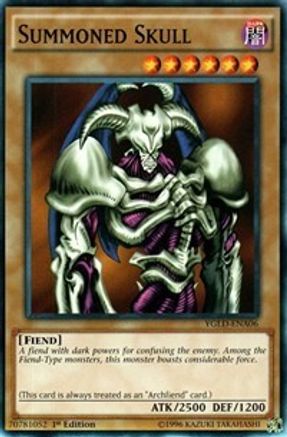 Summoned Skull (YGLD-ENA06) - King of Games: Yugi's Legendary Decks Unlimited - Premium Yugioh Single from Konami - Just $0.46! Shop now at Game Crave Tournament Store