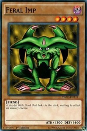 Feral Imp (YGLD-ENA11) - King of Games: Yugi's Legendary Decks Unlimited - Premium Yugioh Single from Konami - Just $0.25! Shop now at Game Crave Tournament Store