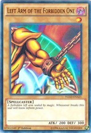 Left Arm of the Forbidden One (YGLD-ENA21) - King of Games: Yugi's Legendary Decks Unlimited - Premium Yugioh Single from Konami - Just $3.65! Shop now at Game Crave Tournament Store