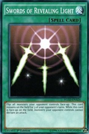 Swords of Revealing Light (A) (YGLD-ENA24) - King of Games: Yugi's Legendary Decks Unlimited - Premium Yugioh Single from Konami - Just $0.26! Shop now at Game Crave Tournament Store