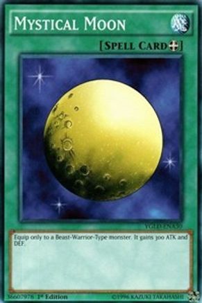 Mystical Moon (YGLD-ENA30) - King of Games: Yugi's Legendary Decks 1st Edition - Premium Yugioh Single from Konami - Just $0.25! Shop now at Game Crave Tournament Store