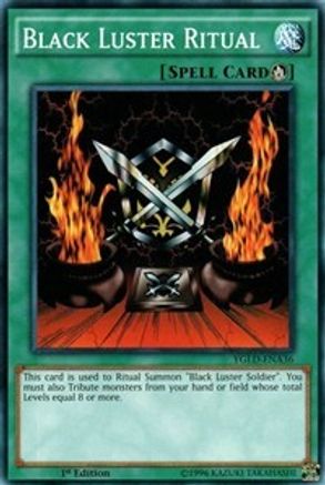 Black Luster Ritual (YGLD-ENA36) - King of Games: Yugi's Legendary Decks 1st Edition - Premium Yugioh Single from Konami - Just $0.25! Shop now at Game Crave Tournament Store