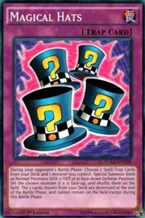 Magical Hats (A) (YGLD-ENA38) - King of Games: Yugi's Legendary Decks 1st Edition - Premium Yugioh Single from Konami - Just $0.25! Shop now at Game Crave Tournament Store
