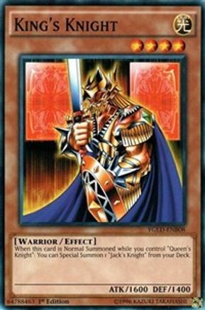 King's Knight (B) (YGLD-ENB08) - King of Games: Yugi's Legendary Decks 1st Edition - Premium Yugioh Single from Konami - Just $0.08! Shop now at Game Crave Tournament Store