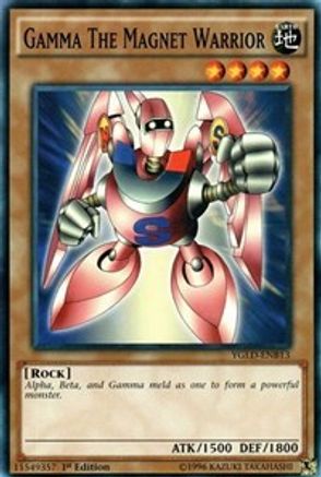 Gamma The Magnet Warrior (YGLD-ENB13) - King of Games: Yugi's Legendary Decks Unlimited - Premium Yugioh Single from Konami - Just $0.26! Shop now at Game Crave Tournament Store