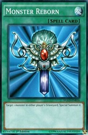 Monster Reborn (B) (YGLD-ENB16) - King of Games: Yugi's Legendary Decks 1st Edition - Premium Yugioh Single from Konami - Just $0.25! Shop now at Game Crave Tournament Store