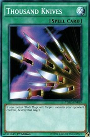 Thousand Knives (YGLD-ENB19) - King of Games: Yugi's Legendary Decks 1st Edition - Premium Yugioh Single from Konami - Just $0.38! Shop now at Game Crave Tournament Store