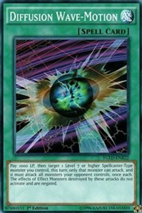 Diffusion Wave-Motion (YGLD-ENB22) - King of Games: Yugi's Legendary Decks 1st Edition - Premium Yugioh Single from Konami - Just $0.26! Shop now at Game Crave Tournament Store