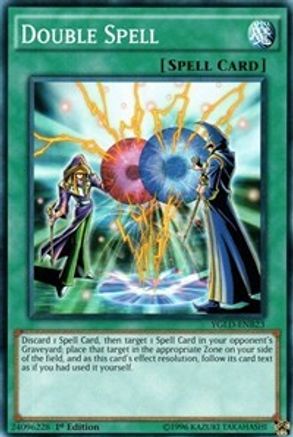 Double Spell (YGLD-ENB23) - King of Games: Yugi's Legendary Decks Unlimited - Premium Yugioh Single from Konami - Just $0.25! Shop now at Game Crave Tournament Store