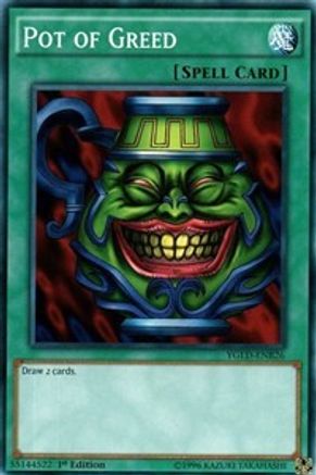 Pot of Greed (YGLD-ENB26) - King of Games: Yugi's Legendary Decks Unlimited - Premium Yugioh Single from Konami - Just $4.15! Shop now at Game Crave Tournament Store