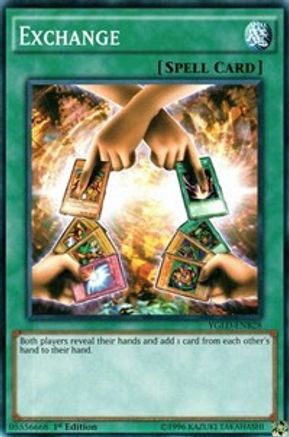 Exchange (YGLD-ENB28) - King of Games: Yugi's Legendary Decks Unlimited - Premium Yugioh Single from Konami - Just $0.08! Shop now at Game Crave Tournament Store
