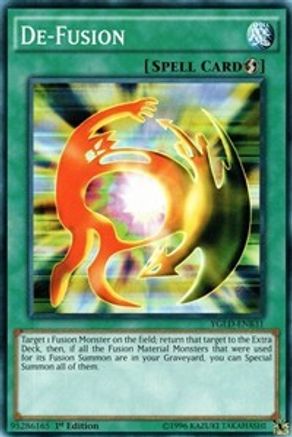 De-Fusion (YGLD-ENB31) - King of Games: Yugi's Legendary Decks 1st Edition - Premium Yugioh Single from Konami - Just $0.41! Shop now at Game Crave Tournament Store