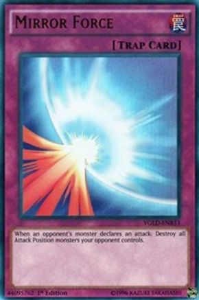 Mirror Force (B) (YGLD-ENB33) - King of Games: Yugi's Legendary Decks 1st Edition - Premium Yugioh Single from Konami - Just $0.82! Shop now at Game Crave Tournament Store