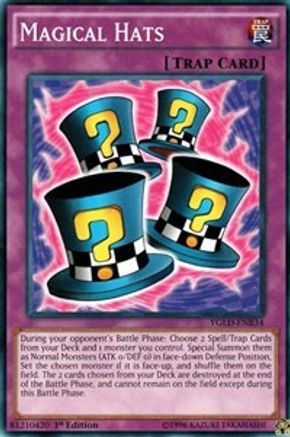 Magical Hats (B) (YGLD-ENB34) - King of Games: Yugi's Legendary Decks 1st Edition - Premium Yugioh Single from Konami - Just $0.25! Shop now at Game Crave Tournament Store