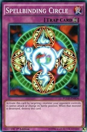 Spellbinding Circle (YGLD-ENB36) - King of Games: Yugi's Legendary Decks 1st Edition - Premium Yugioh Single from Konami - Just $0.25! Shop now at Game Crave Tournament Store